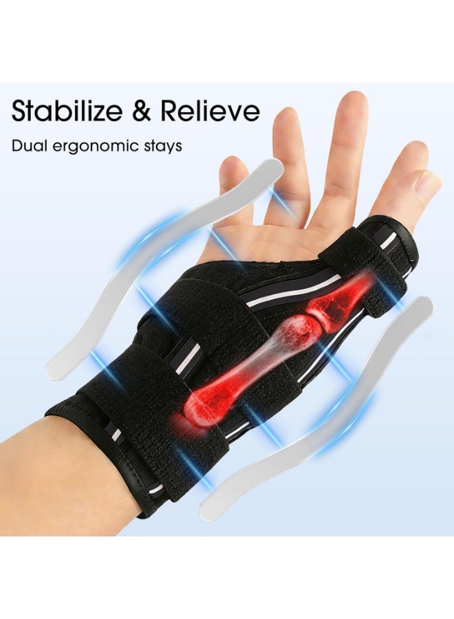 Thumb Brace for Arthritis Pain and Support, Thumb Spica Splint Right Hand Left Hand for Trigger Thumbs, Wrist Brace with Thumb Support for Tendonitis,Sprain,carpal tunnel - Image 2